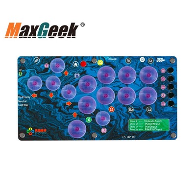 SG Joystick 14-Button Mini Arcade Controller Fight Stick for PC/PS4 Hitbox SOCD