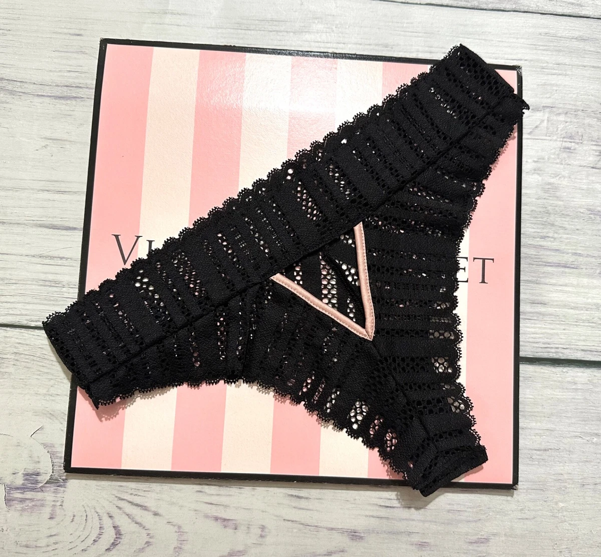 Culotte En Soie Victoria's Secret Uptown - Taille XS Nude - Occasion Très Bon état
