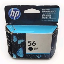Genuine HP 56 Black Ink Cartridge C6656AN 140 Exp. Nov 2017 New in Original Box