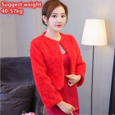 Women Faux Fur Jacket Shrug Wrap Shawl Bolero Dress Bride Evening Wedding Party