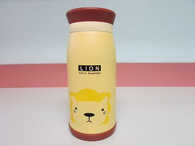 Stainless Steel Vacuum Insulated Thermal Bottle Coffee/Tea Yellow Lion  350ml