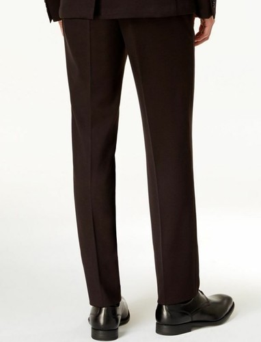 $200 Calvin Klein 39w X 38l Men'S Black Knit Slim Fit Flat Front Dress Pants - Picture 3 of 3