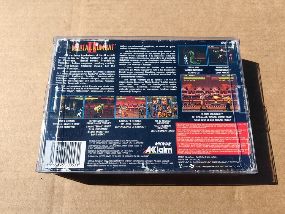 Mortal Kombat II 2 - Super Nintendo SNES PAL OVP - Bild 2 von 4