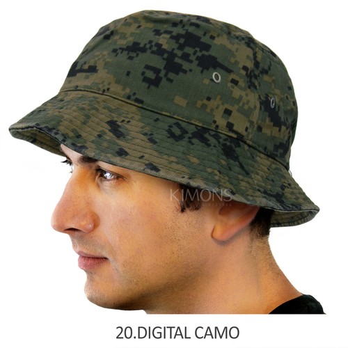 Sombrero Cubo Gorra Algodón Pesca Boonie Alambre Sol Safari Verano Hombres Campamento Negro - Imagen 56 de 70