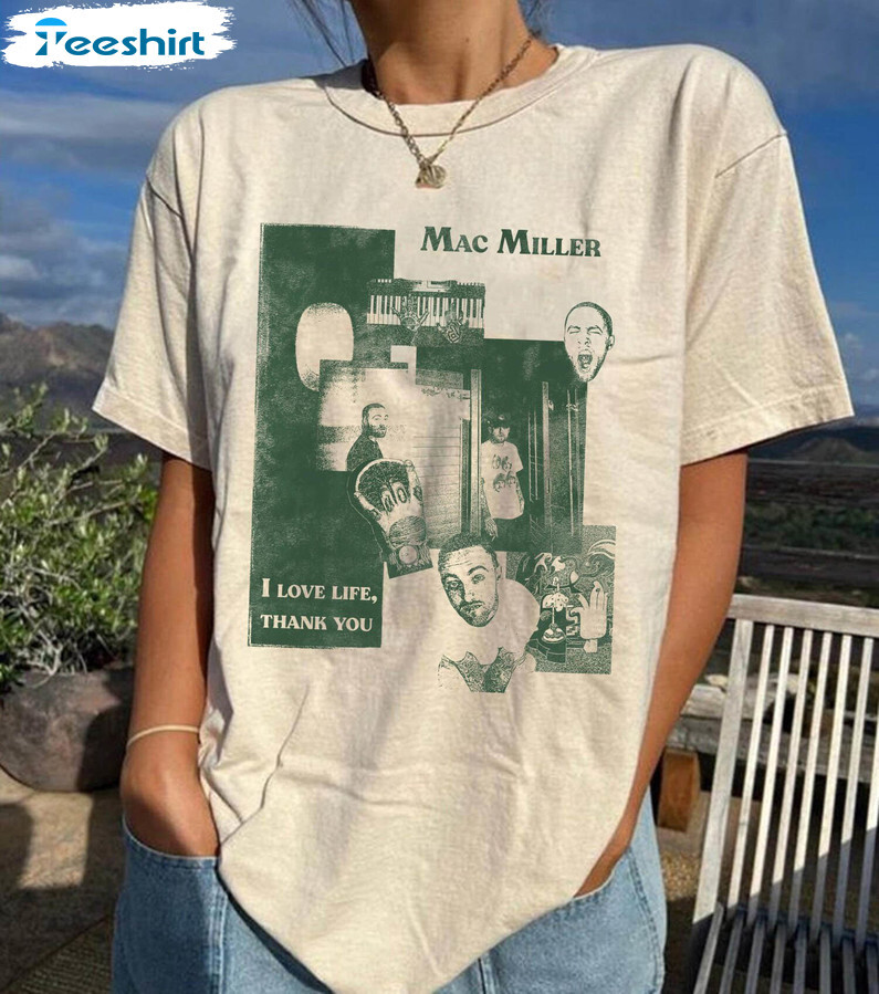 Rap Mac Miller T Shirt Rare design Remake tee Miller Self Care NH12334