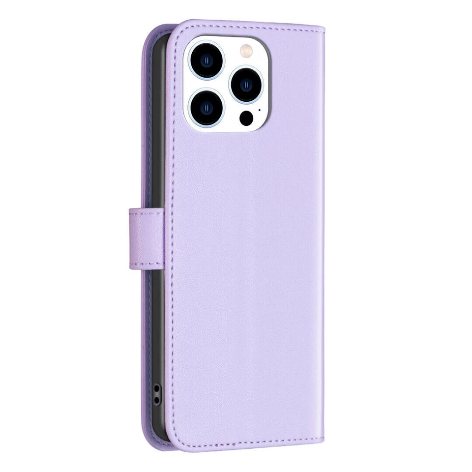 Leather Magnetic Card Wallet Phone Case For iPhone 7 8 SE XR 11 12 13 14 Pro Max - Image 3 of 4