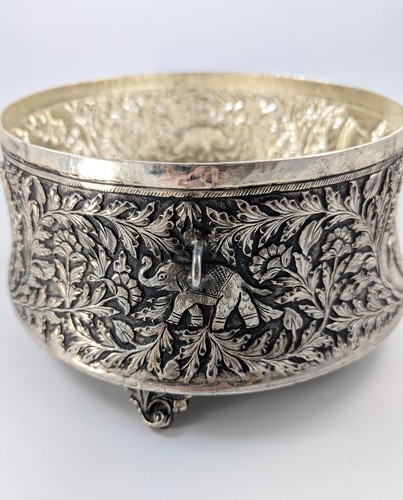 Antique Indian Handmade Silver Plated Pandan Box, c. 19th century. - Picture 10 of 13