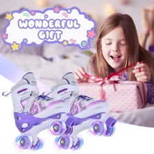 TOMSHOO Rollschuhe Kinder Roller Skates mit 4...