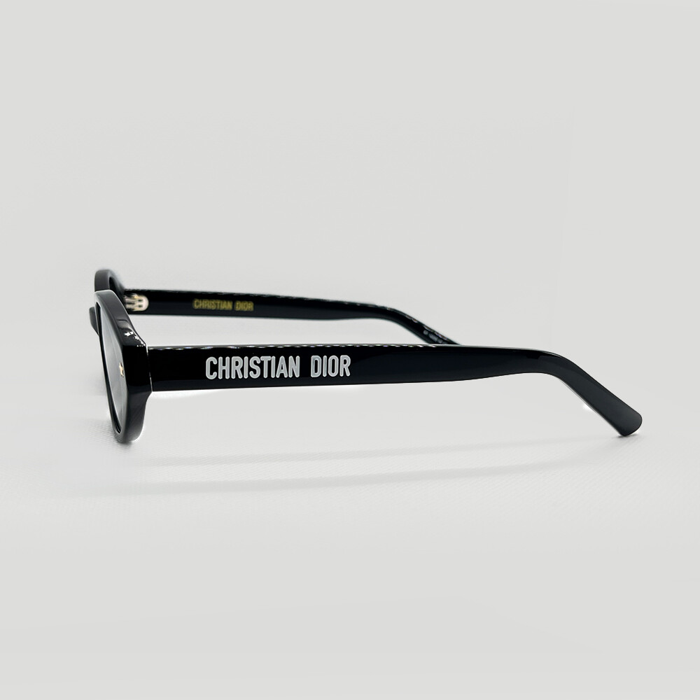 Dior DiorPacific R1I Sunglasses Women Black Oval Sunglasses