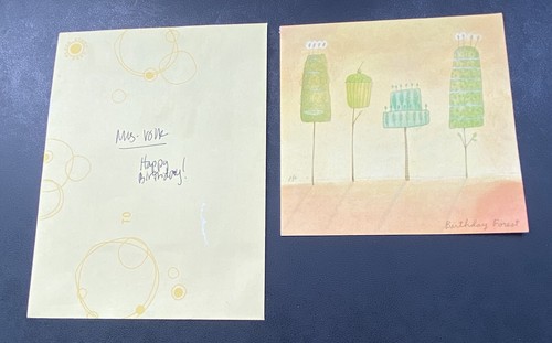 Birthday Card Jane Volk Heidi&Campbell Rich 2002 Everglades Club Palm Beach FL