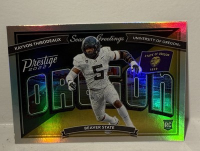 2022 Panini Prestige Seasons Greetings - Kayvon Thibodeaux #SG-18 Oregon