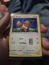 1 Gr Silver .999 Custom Trading Card 1/1 Features Pokemon Eevee 130/185