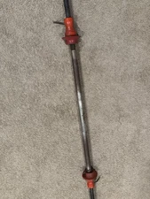 RARE Vintage 5' BILLARD Standard Barbell Chrome 2 Inside Collars 25Lbs (11.3Kg)