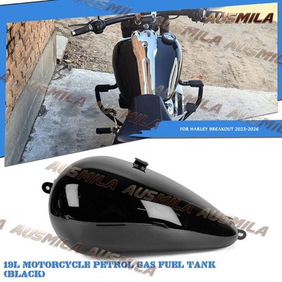 19L Motorcycle Petrol Gas Fuel Tank For Harley Breakout Softail 23