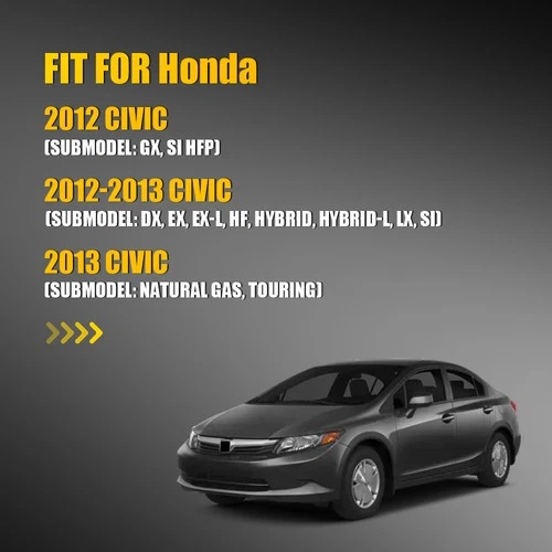 Right Passenger Side View Rear Heated Side Glass Mirror For 2012-13 Honda Civic