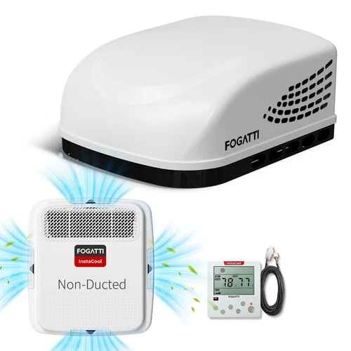 Non-Ducted RV Air Conditioner 15000 BTU Camper Fast COOLING RV Roof AC Unit 115V