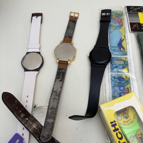 Untested Vintage Lot Kids Character Watches - Mickey Hersheys Muppets Promo - Picture 8 of 8