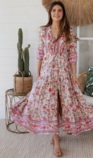 NEW 25 Stunning Dreamcatcher Boho Maxi Dress Ladies Size 8