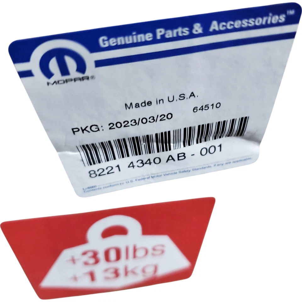 SE ADAPTA * KIT RECEPTOR RAM PROMASTER CITY 2016-2020 82214340AB DODGE - NUEVO OEM Foto 4 de 4