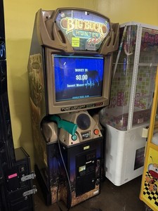 WOW! Raw Thrills BIG BUCK HUNTER PRO Full Size Arcade Shooting Game! WORKS GREAT