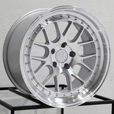 18x9.5 Aodhan Ds06 Ds6 5x114.3 15 Silver Machined Wheels Rims Set4 73.1