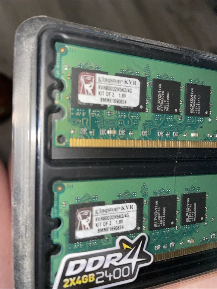 New Kingston 4GB 2 x 2GB PC2-2400 Desktop DDR DIMM Memory RAM 4G - Image 2 of 3