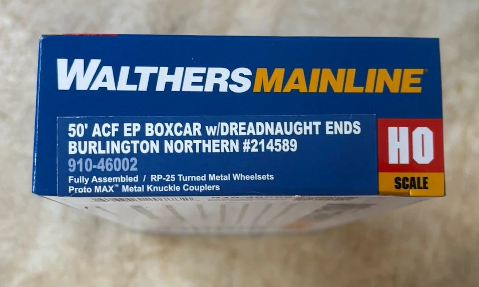 HO Scale Walthers MainLine 910-46002 Burlington Northern 214589 50' ACF Boxcar - Image 3 of 3