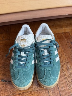Adidas Women's Gazelle Bold Lace Up Platform Shoes Mineral Green Size:7 89W