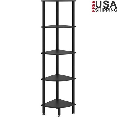 5 Tier Corner Shelf Storage Display Rack Multi Functional Home Office Kitchen US