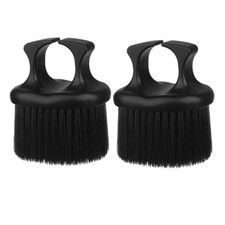 2 Pcs Barber Beard Brush for Men, Face and Neck Brush Mustache and Hair Brush