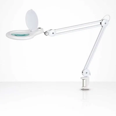 Kosmetik LED Lupenleuchte| mit Glaslinse & Tischklemme - Bild 1 von 2