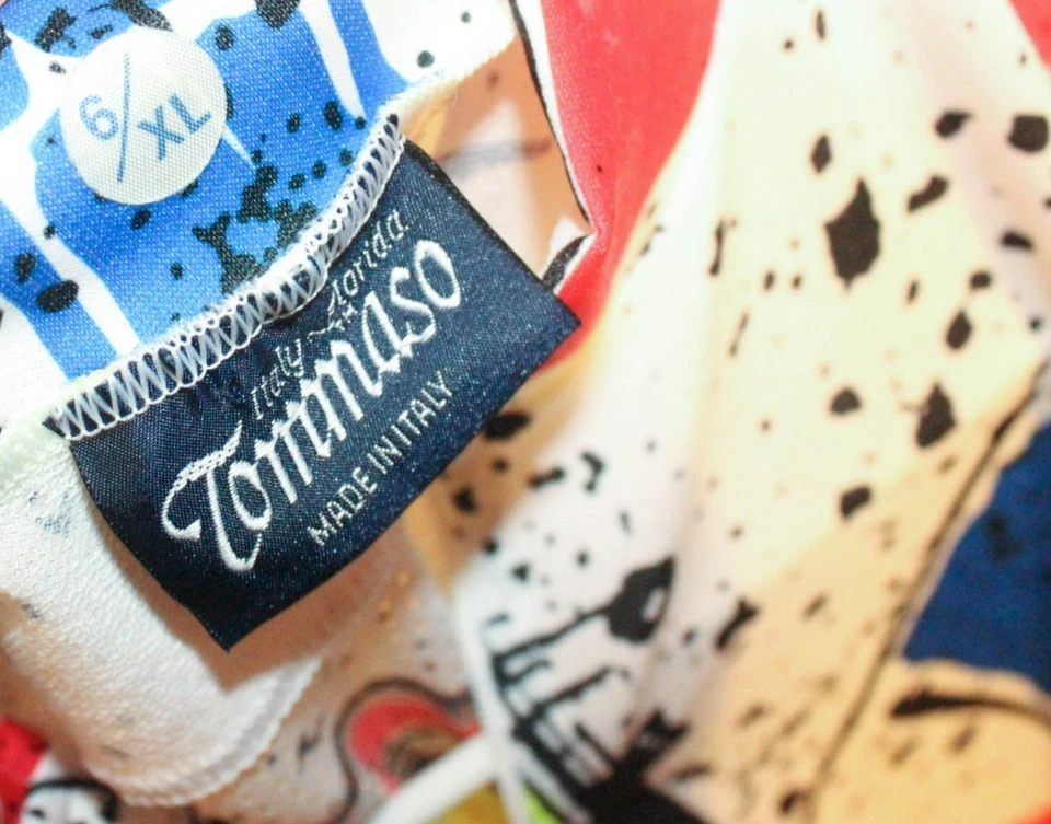 Camiseta de ciclismo retro vintage Tommaso con estampado en color AOP talla 6 XL Foto 2 de 4