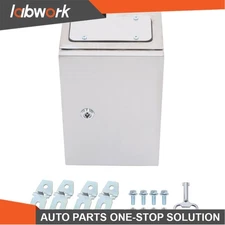 Labwork 12x8x6" Stainless Steel Electrical Enclosure NEMA 4X Junction Box IP66