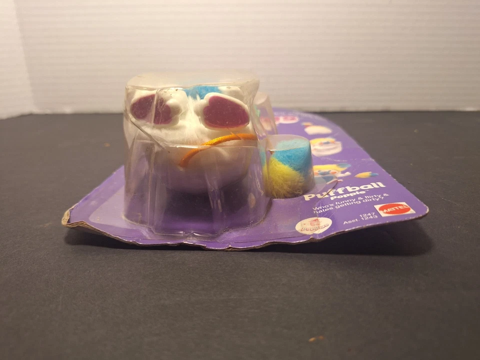 Figura de colección 1985 Pocket Popples Puffball Popple Mattel nueva en tarjeta Foto 4 de 4
