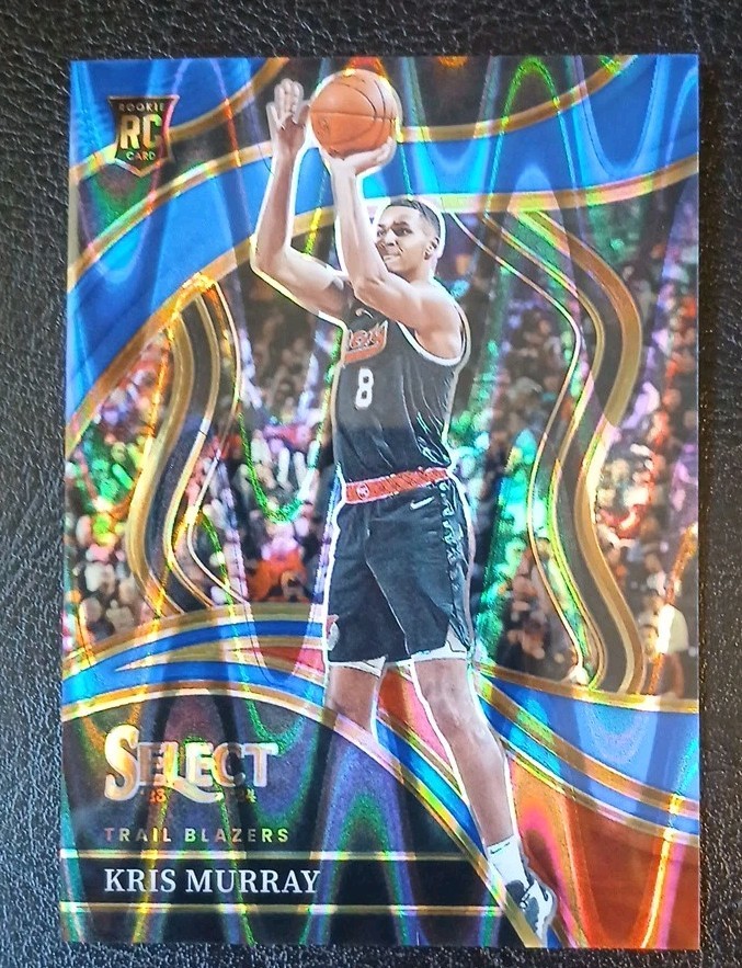 2023-24 SELECT BASKETBALL BLUE TECTONIC /99 KRIS MURRAY #277 RC BLAZERS