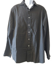 Polo Ralph Lauren Estate Classic Long Sleeve Button Shirt Green Plaid Mens 17 XL
