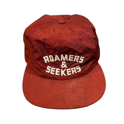 Poler Roamers & Seekers Hat Cap Snap Back Red Nylon Outdoor Camping Mens
