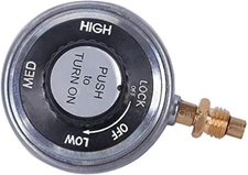 Gassaf Propane Gas Grill Control Valve Table Top Regulator with a 1"-20 Female T