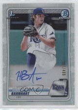 2020 Bowman Draft Chrome Picks Refractor /499 Hunter Barnhart #CDA-HB Auto 0ty4