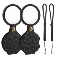 QKDS 2PCS 15X Small Pocket Magnifying Lenses free size, As Picture Show
