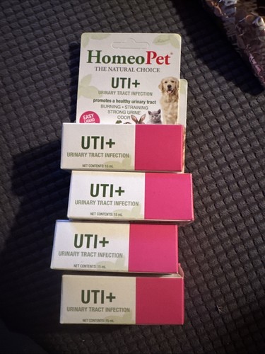 HomeoPet Uti Urinary Track Infection 15 mL Natural Pet Relief New Lot Of 4