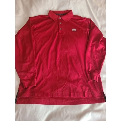 FootJoy FJ Red Long Sleeve Golf Polo Shirt Chateau Elan Golf Club Embroidered XL