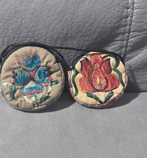 2 100 algodon mini purse Guatemala embroidered 2pc Crossbody PURSE-SALE