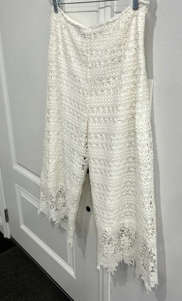 Pantalones Cortos Marc Bouwer Unlimited Crochet Encaje Blanco Talla XL Coastal Boho Foto 4 de 4