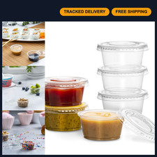 2 Oz Sauce Cups with Lids - 200 Sets, Perfect for Condiments, Dips  Dressings