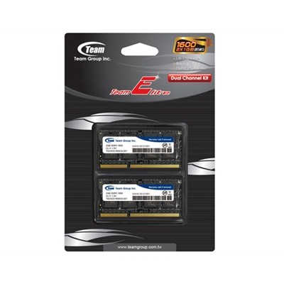 Team Elite 8Gb Sodimm 2X4gb Ddr3 1600Mhz Pc3-12800 Cl11