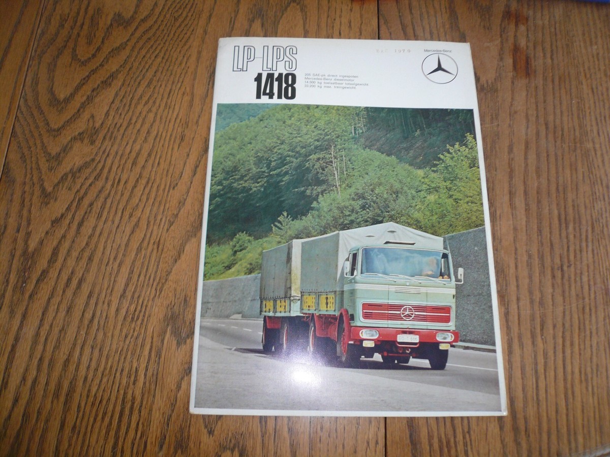 Mercedes-Benz LP LPS 1418 Sales Brochure - Vintage - Dutch