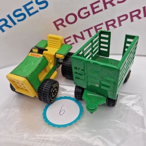 Choose 1970s Tiny Tonka Tractor And Trailers Various Colour Combinations - Picture 19 of 68