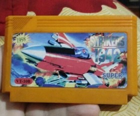 Rare Strike 1942 Famiclone 90`s Cartridge Game Dendy Famicom 60 pin Nes 1998 y.
