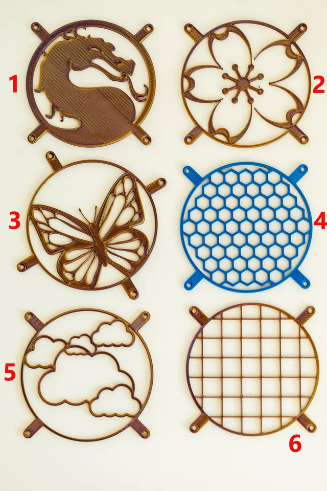 PC Fan Shroud / Grill / Abdeckung – 120 mm oder 140 mm - Bild 4 von 4